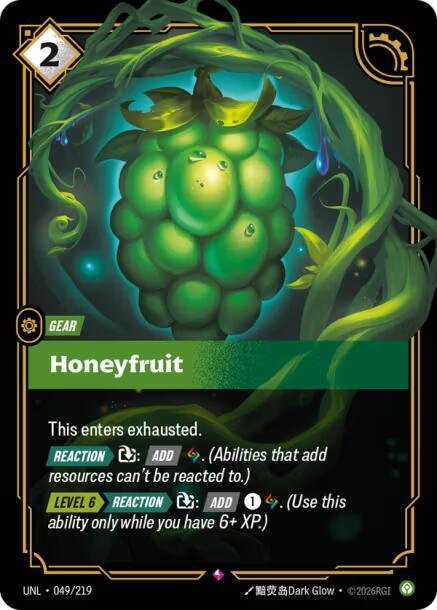 Riftbound TCG Unleashed #049/219 Honeyfruit Rare Foil