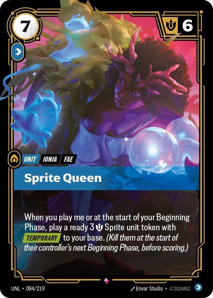 Riftbound TCG Unleashed #084/219 Sprite Queen Rare Foil