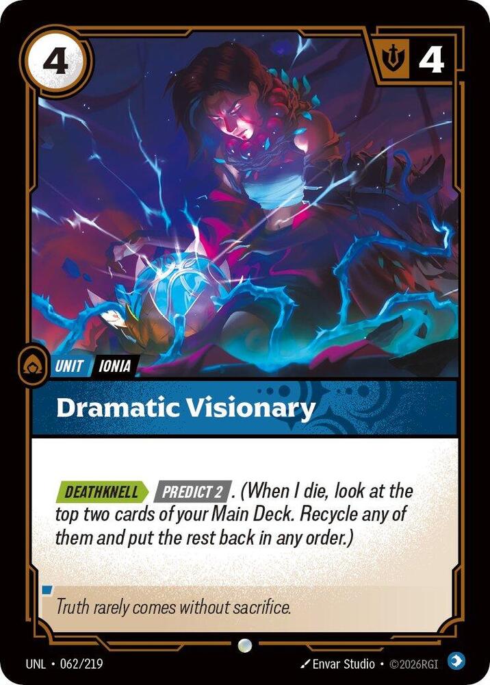 Riftbound TCG Unleashed #062/219 Dramatic Visionary Common