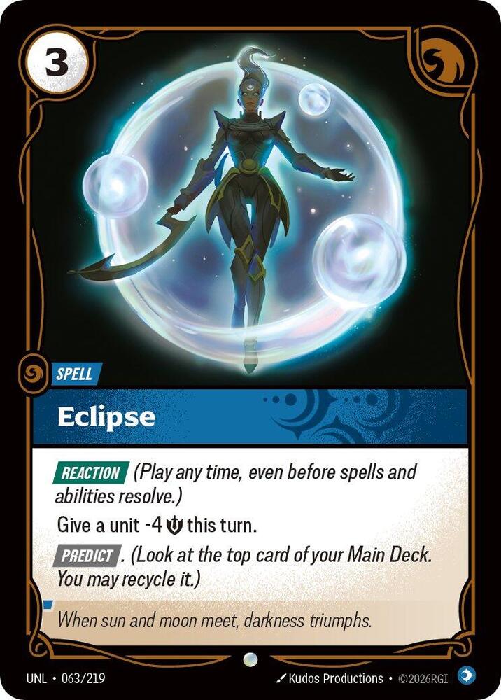 Riftbound TCG Unleashed #063/219 Eclipse Common Foil