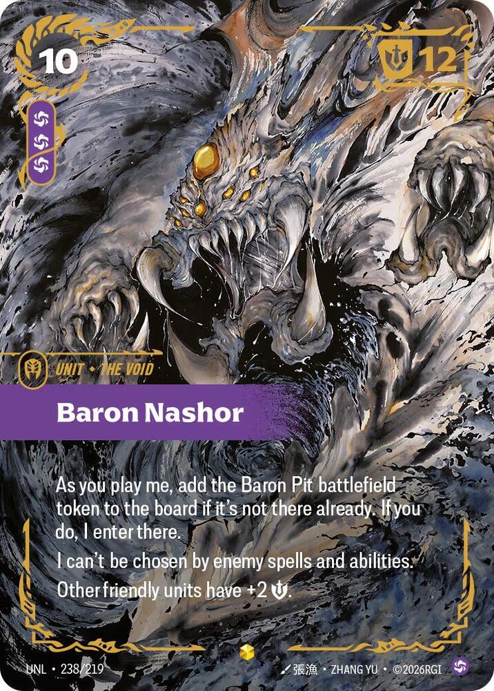 Riftbound TCG Unleashed #238/219 Baron Nashor (Ultimate) Showcase