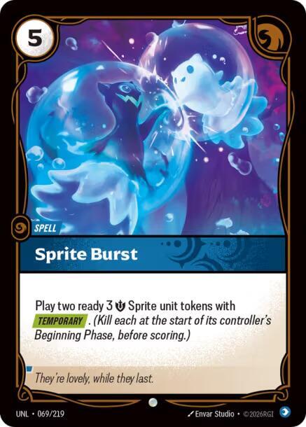 Riftbound TCG Unleashed #069/219 Sprite Burst Common Foil