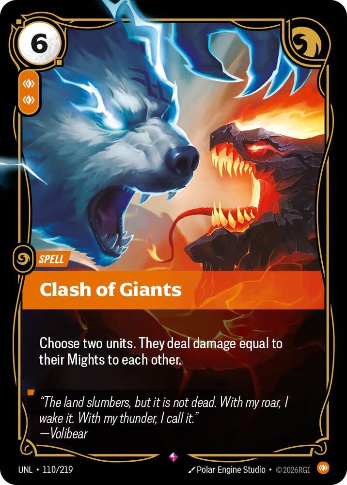 Riftbound TCG Unleashed #110/219 Clash of Giants Rare Foil