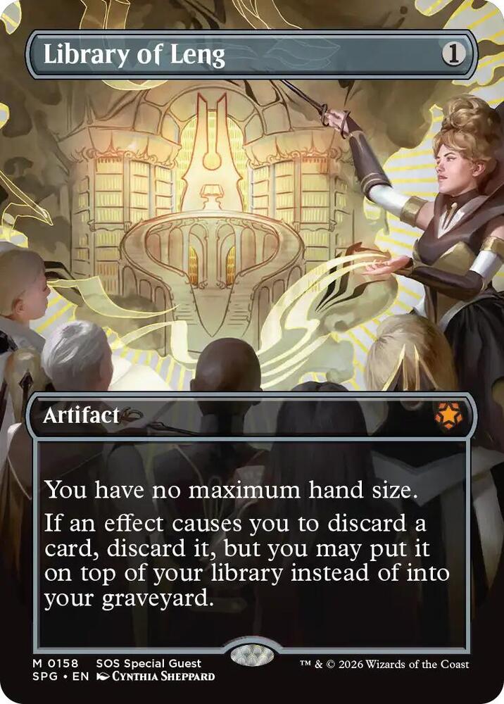 MTG Special Guests Library of Leng (Borderless) M NM