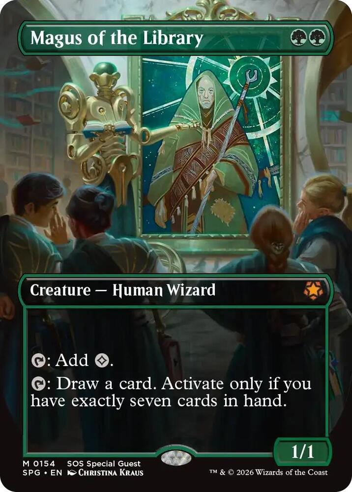 MTG Special Guests 154 Magus of the Library (Borderless) M NM