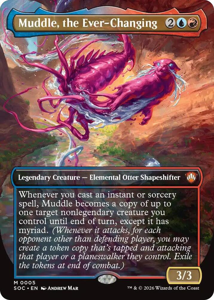 MTG Commander: Secrets of Strixhaven 5 Muddle, the Ever-Changing (Borderless) M NM