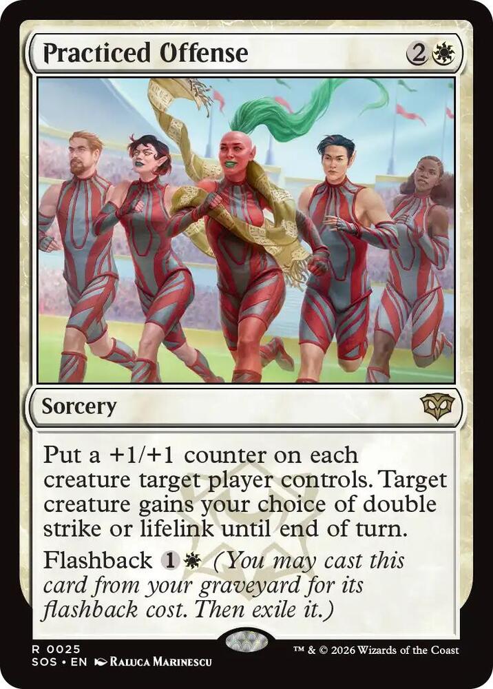 MTG Secrets of Strixhaven 25 Practiced Offense R NM Foil