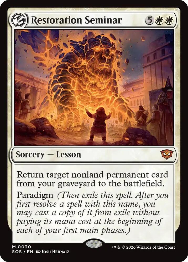 MTG Secrets of Strixhaven 30 Restoration Seminar M NM