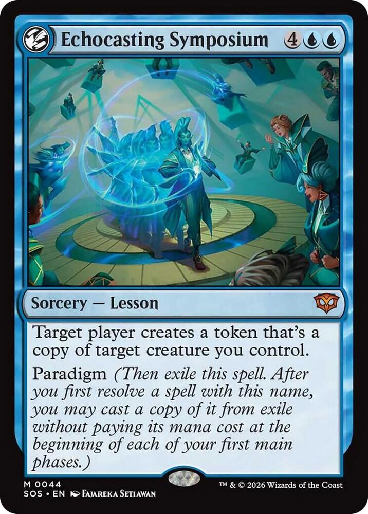 MTG Secrets of Strixhaven 44 Echocasting Symposium M NM Foil
