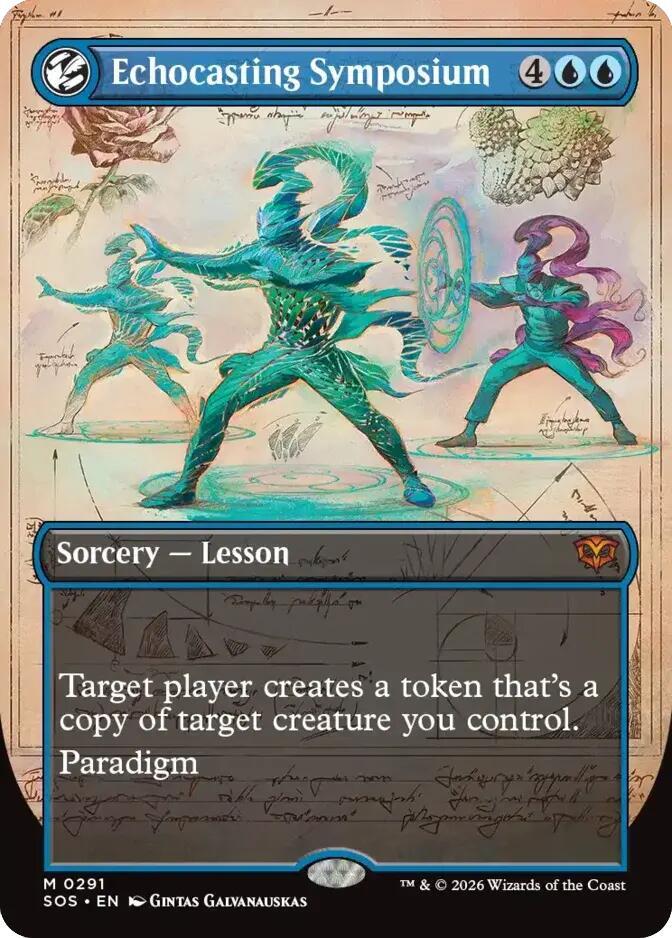 MTG Secrets of Strixhaven 291 Echocasting Symposium (Borderless) M NM Foil