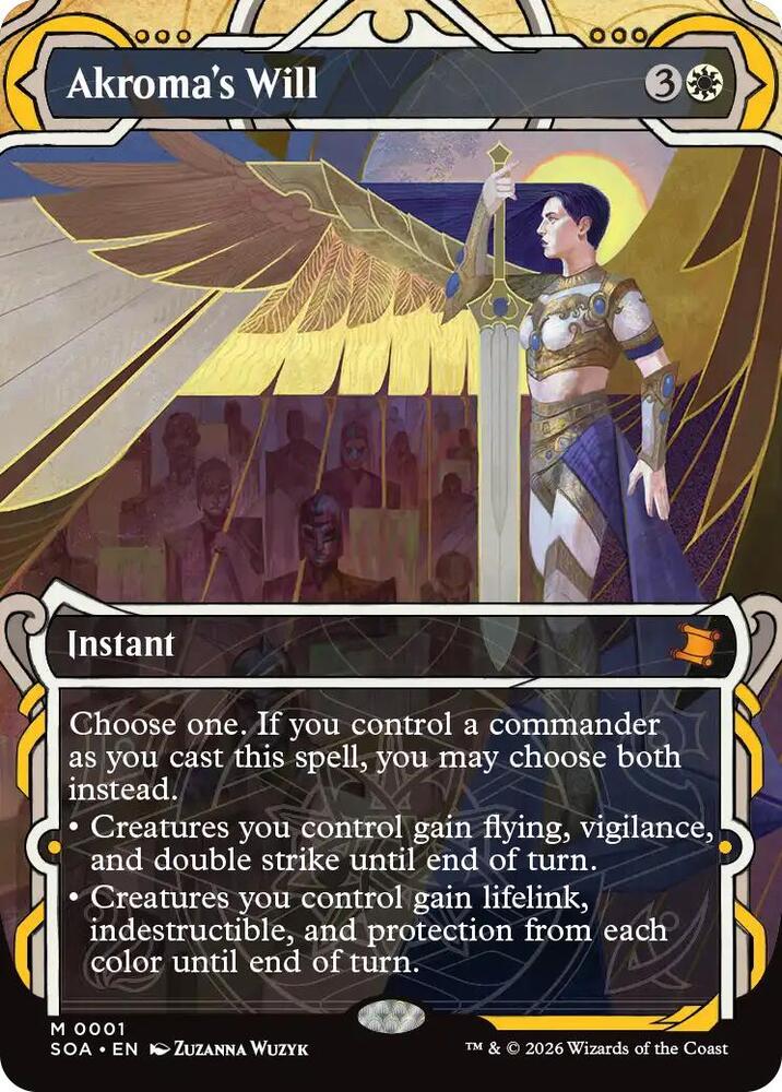 MTG Secrets of Strixhaven: Mystical Archive 1 Akroma's Will M NM Foil