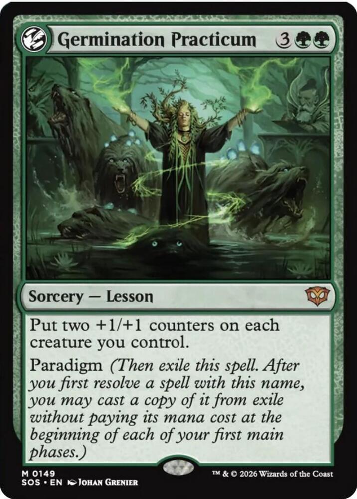 MTG Secrets of Strixhaven 149 Germination Practicum M NM Foil
