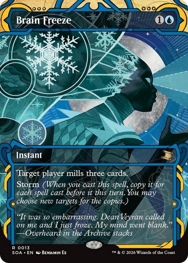 MTG Secrets of Strixhaven: Mystical Archive 13 Brain Freeze R NM