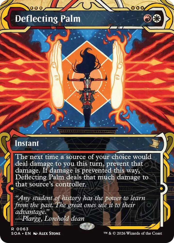 MTG Secrets of Strixhaven: Mystical Archive 63 Deflecting Palm R NM Foil