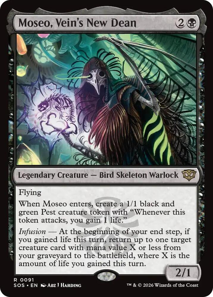 MTG Secrets of Strixhaven 91 Moseo, Vein's New Dean R NM