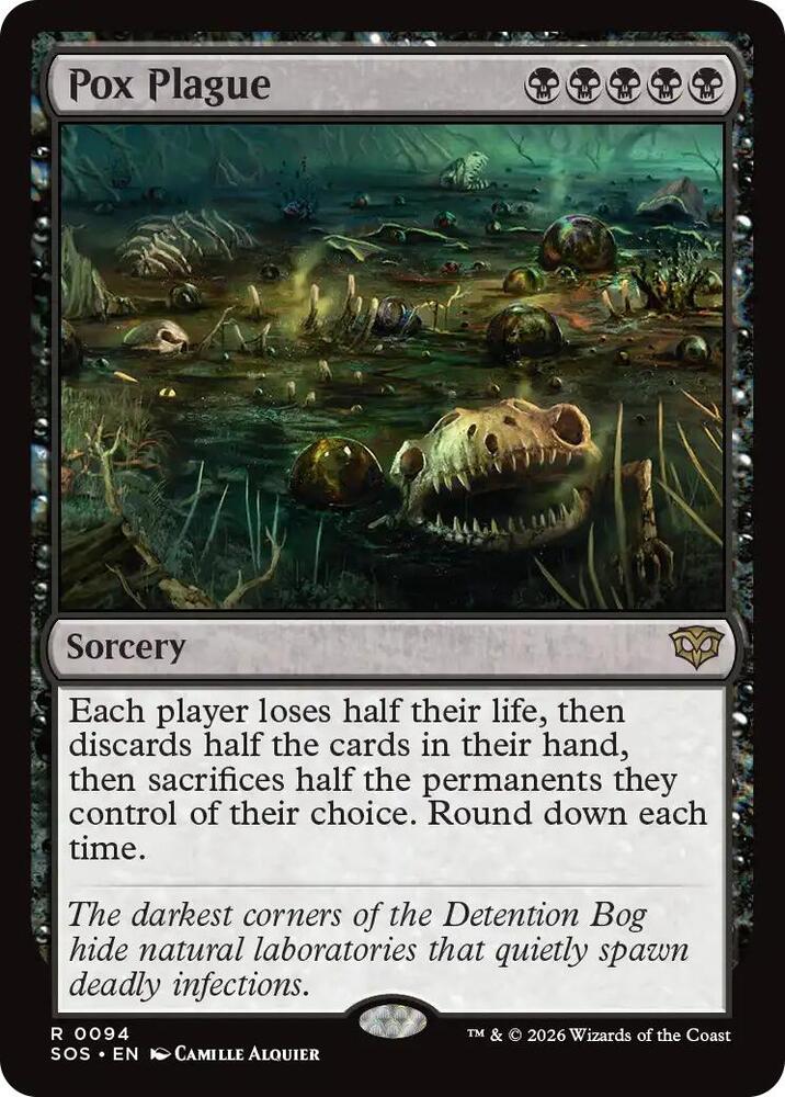 MTG Secrets of Strixhaven 94 Pox Plague R NM Foil