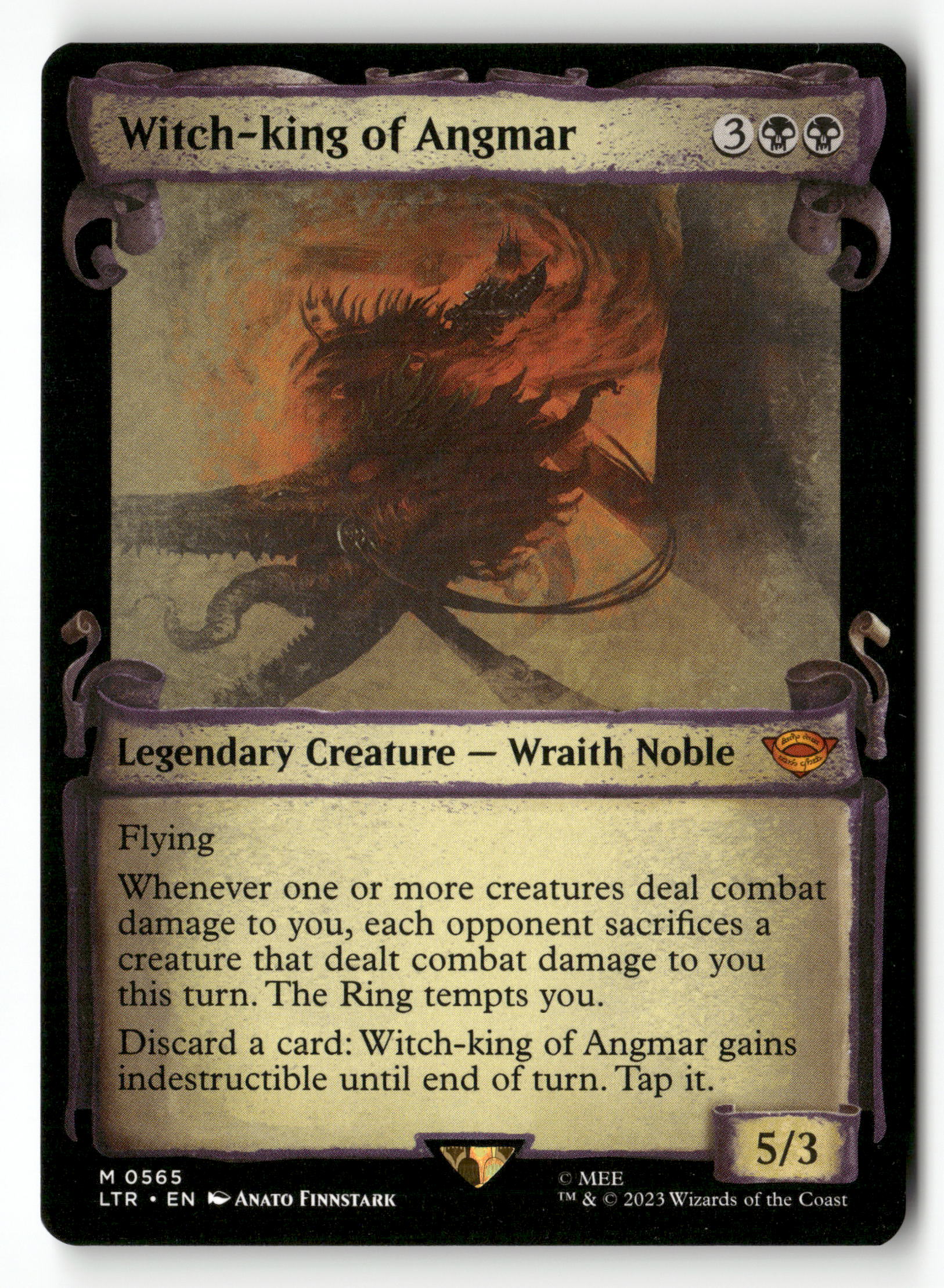 MTG: The Lord of the Rings: 565 Witch-king of Angmar (Showcase Scrolls) M NM