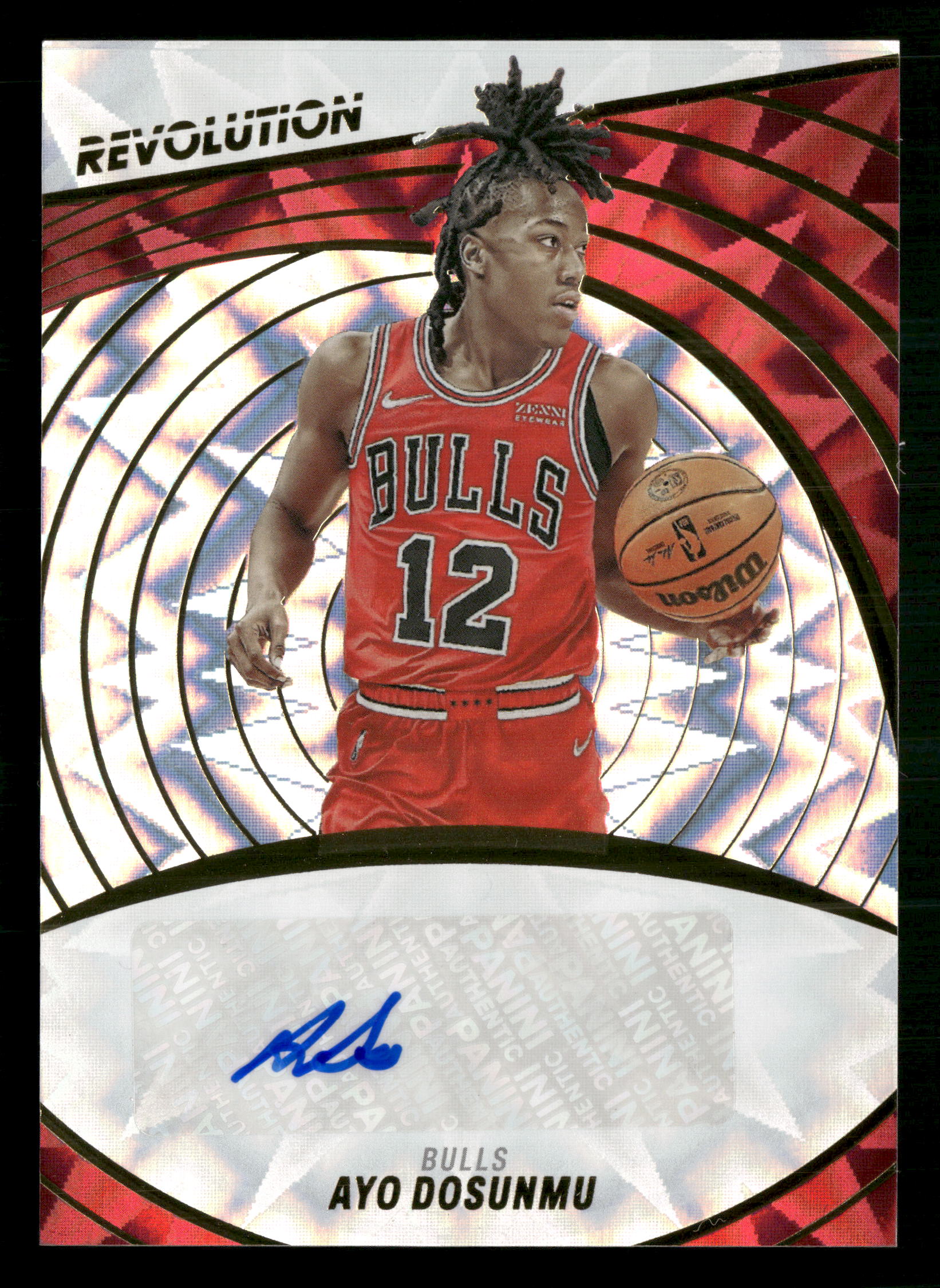 2022-23 Panini Revolution #A-AYO Ayo Dosunmu Autographs Fractal #/100
