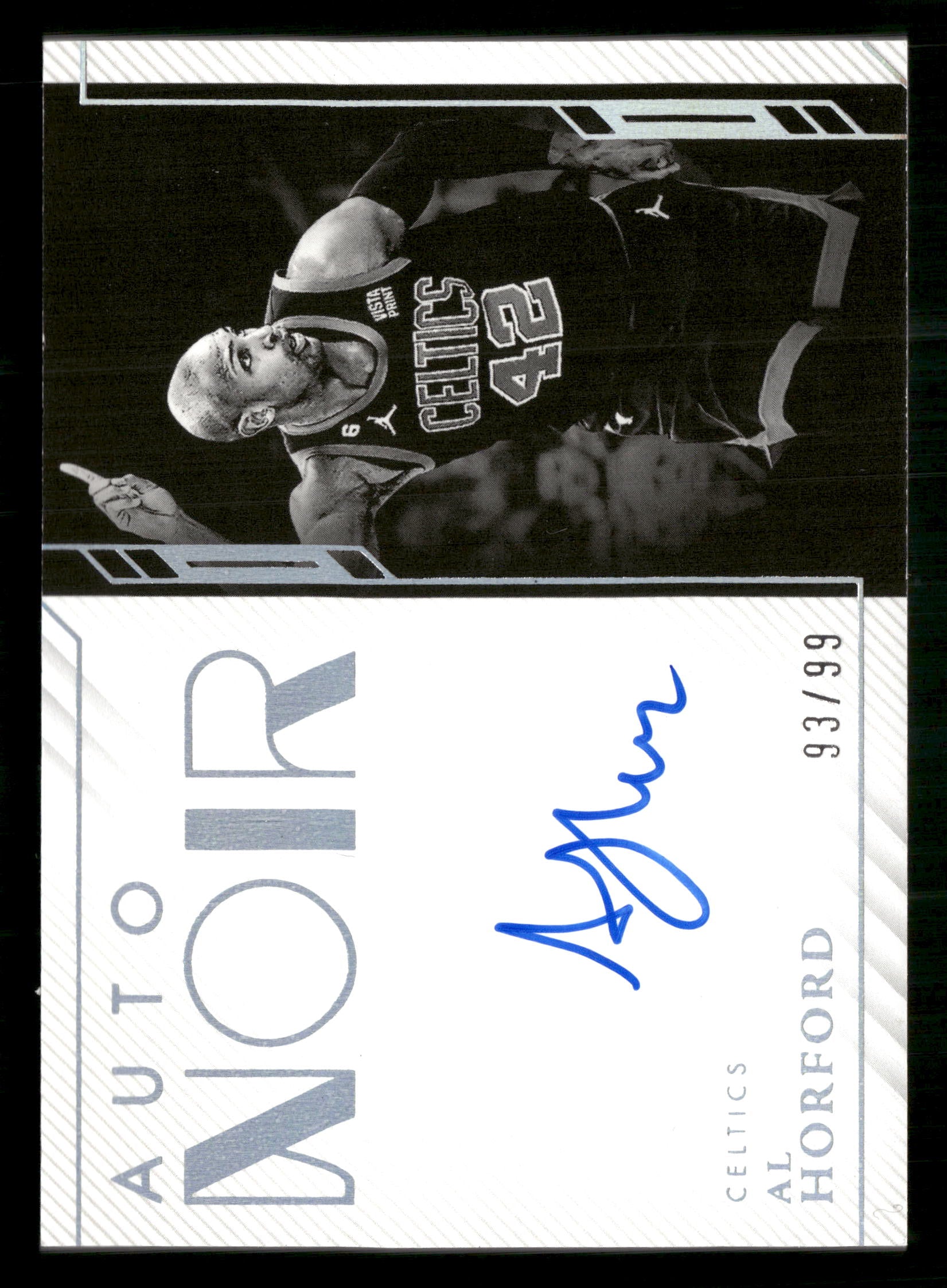 2022-23 Panini Noir #ANB-ALH Al Horford Auto Noir Black and White #/99
