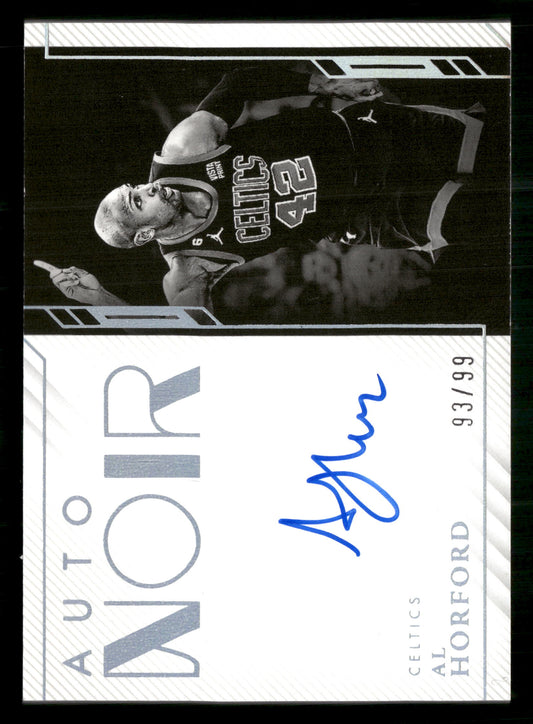 2022-23 Panini Noir #ANB-ALH Al Horford Auto Noir Black and White #/99