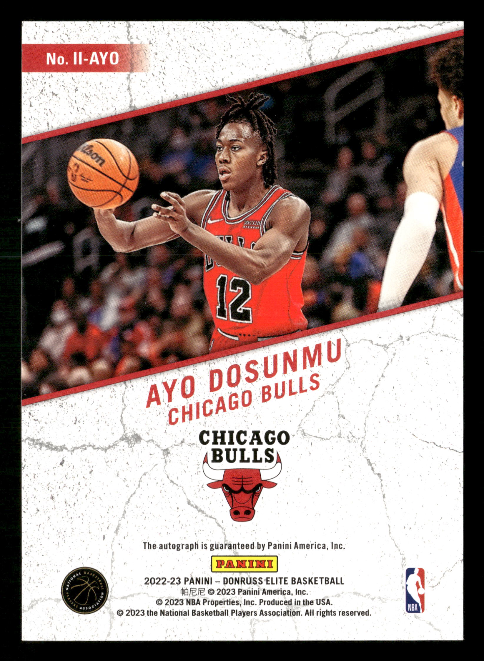 2022-23 Donruss Elite #II-AYO Ayo Dosunmu Impact Impressions