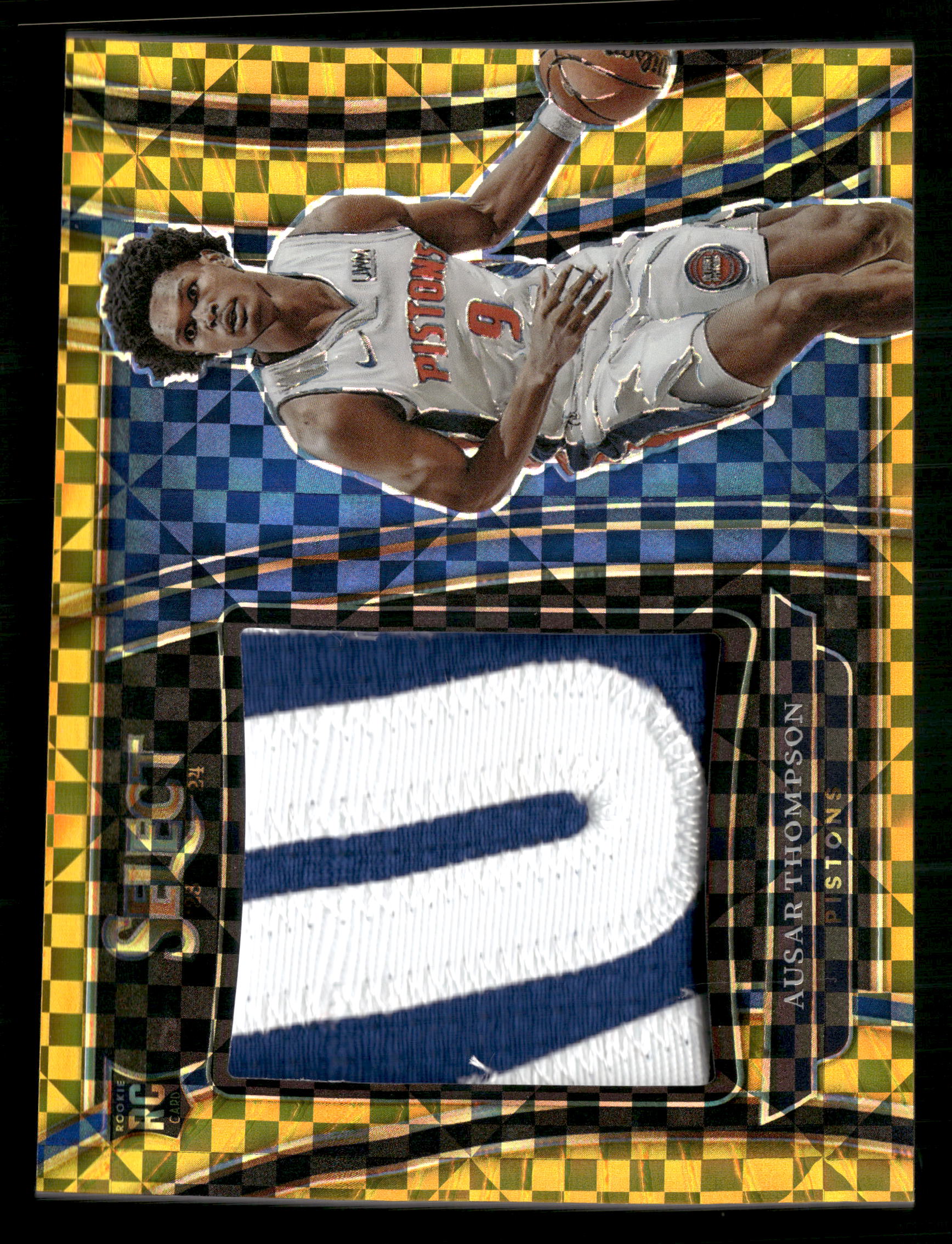 2023-24 Select #RJS-AS Ausar Thompson Jumbo Rookie Swatches Gold #/10
