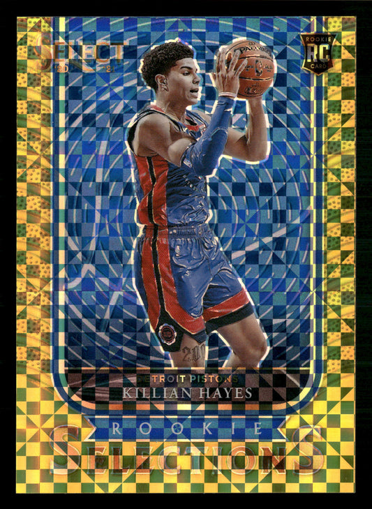 2020-21 Panini Select #8 Killian Hayes Rookie Selections Gold #/10