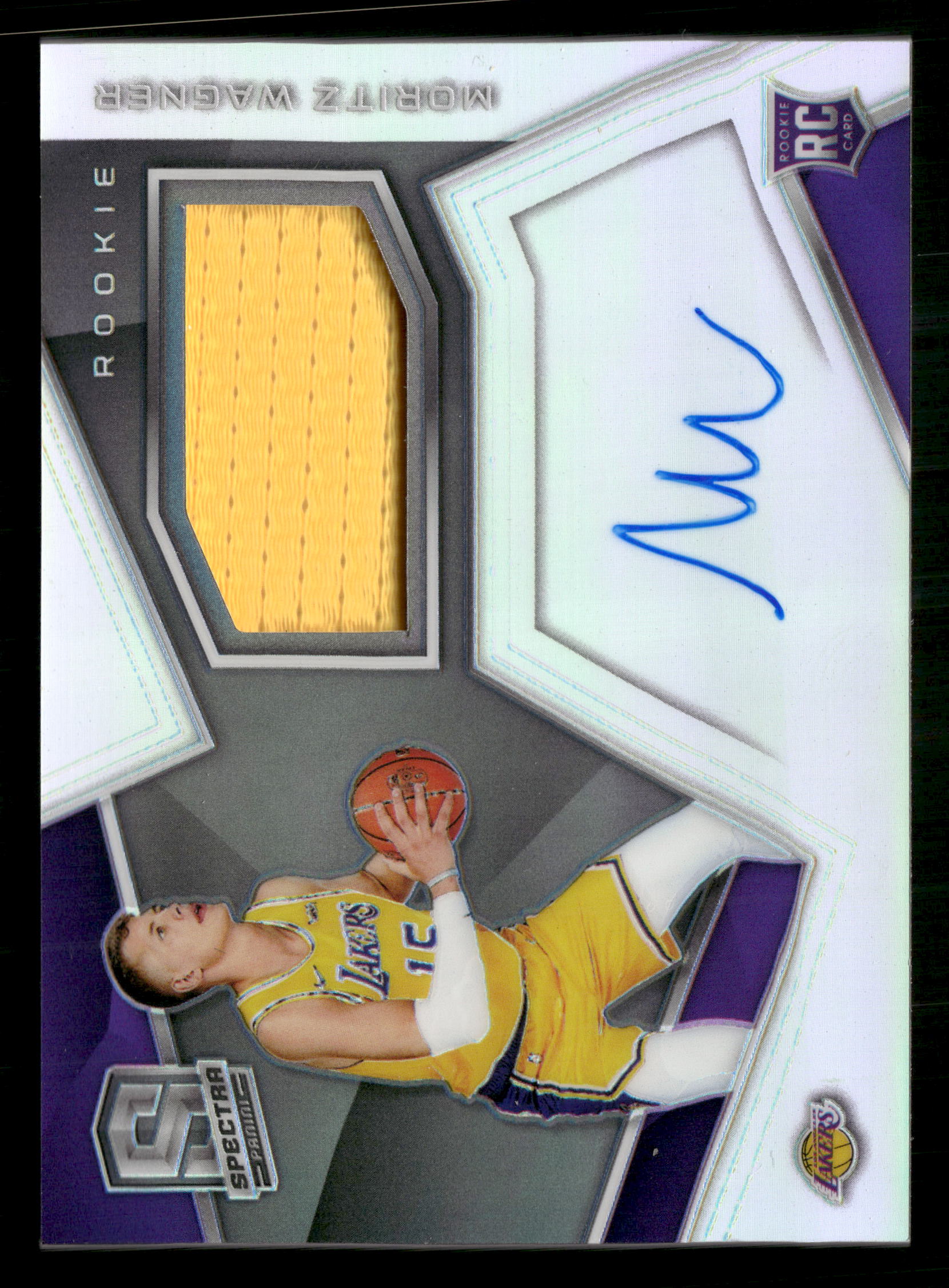 2018-19 Panini Spectra #130 Moritz Wagner Patch Auto RC #/299
