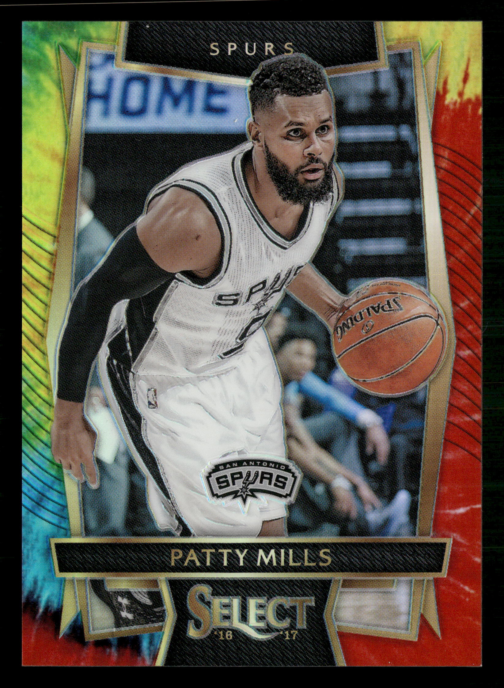 2016-17 Panini Select #37 Patty Mills Tie-Dye Prizms #/25