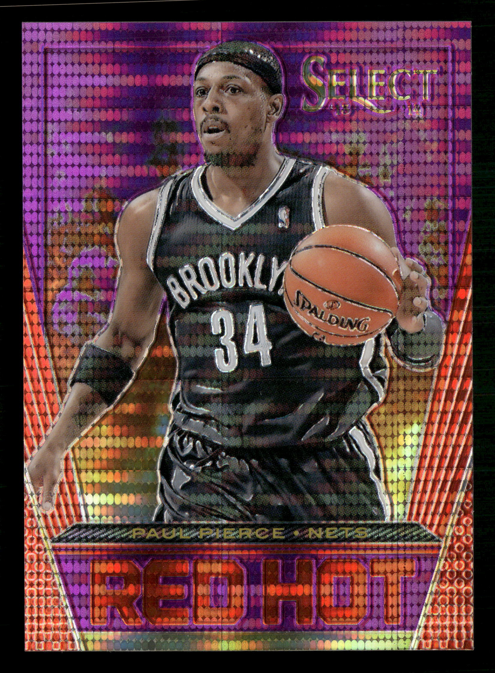 2013-14 Panini Select #35 Paul Pierce Red Hot Prizms Purple #/99