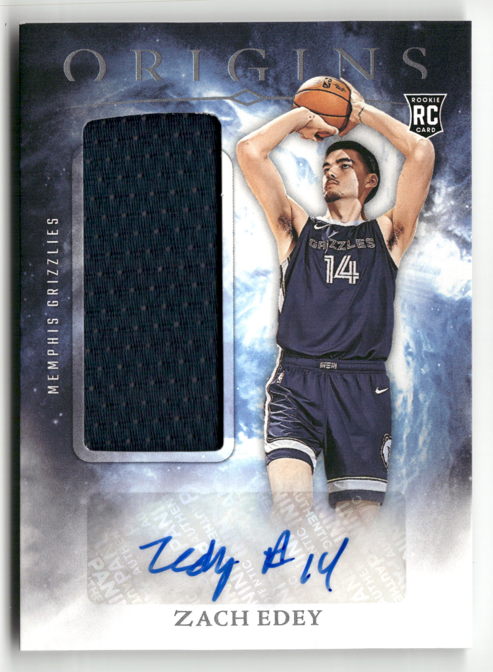 2024-25 Panini Origins #RJA-ZEG Zach Edey Rookie Jersey Autographs