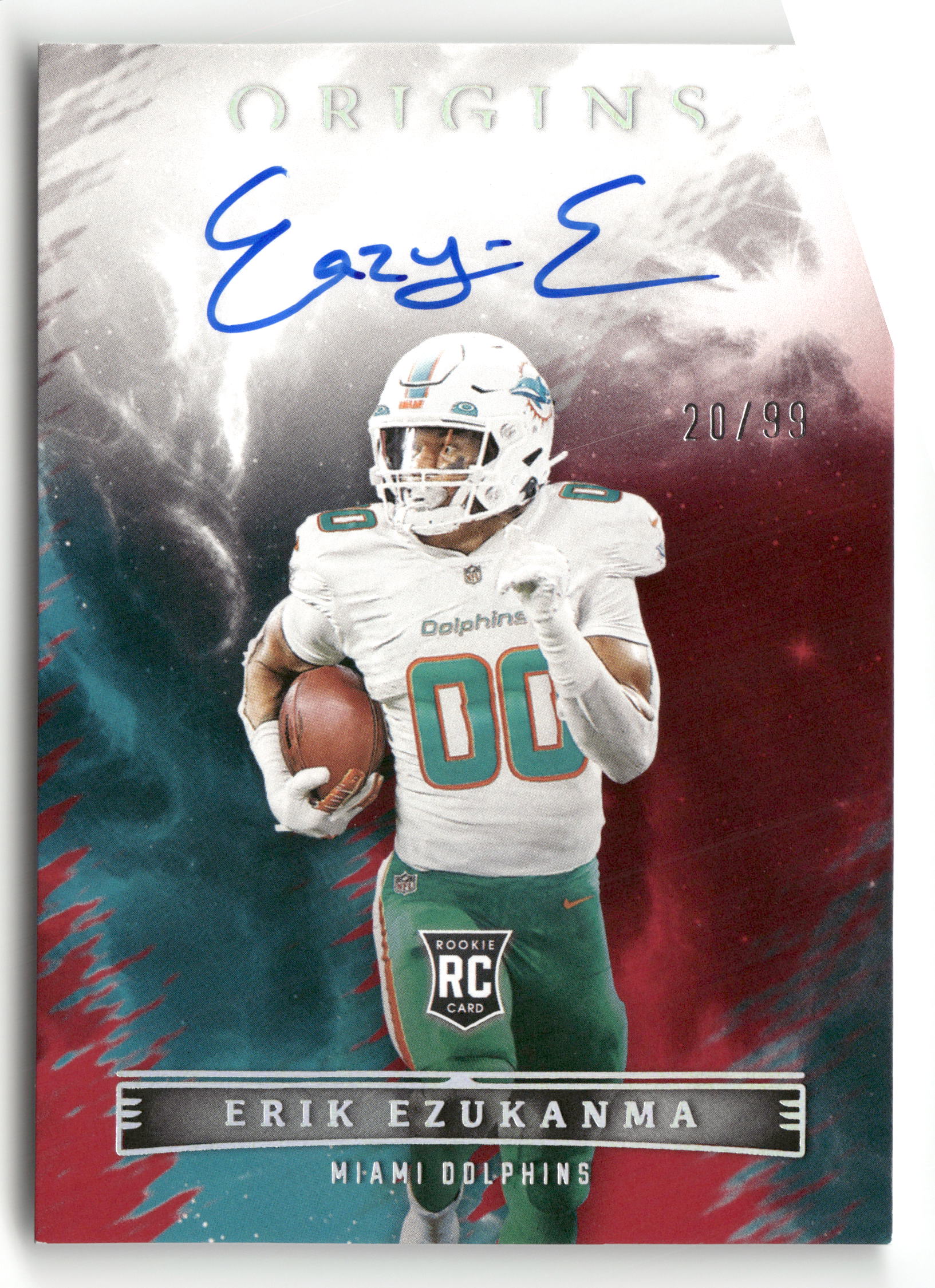 2022 Panini Origins #RAU-EEZ Erik Ezukanma Rookie Autographs Red #/99