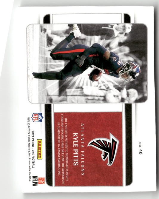 2021 Panini One #40 Kyle Pitts RPA /75 Red