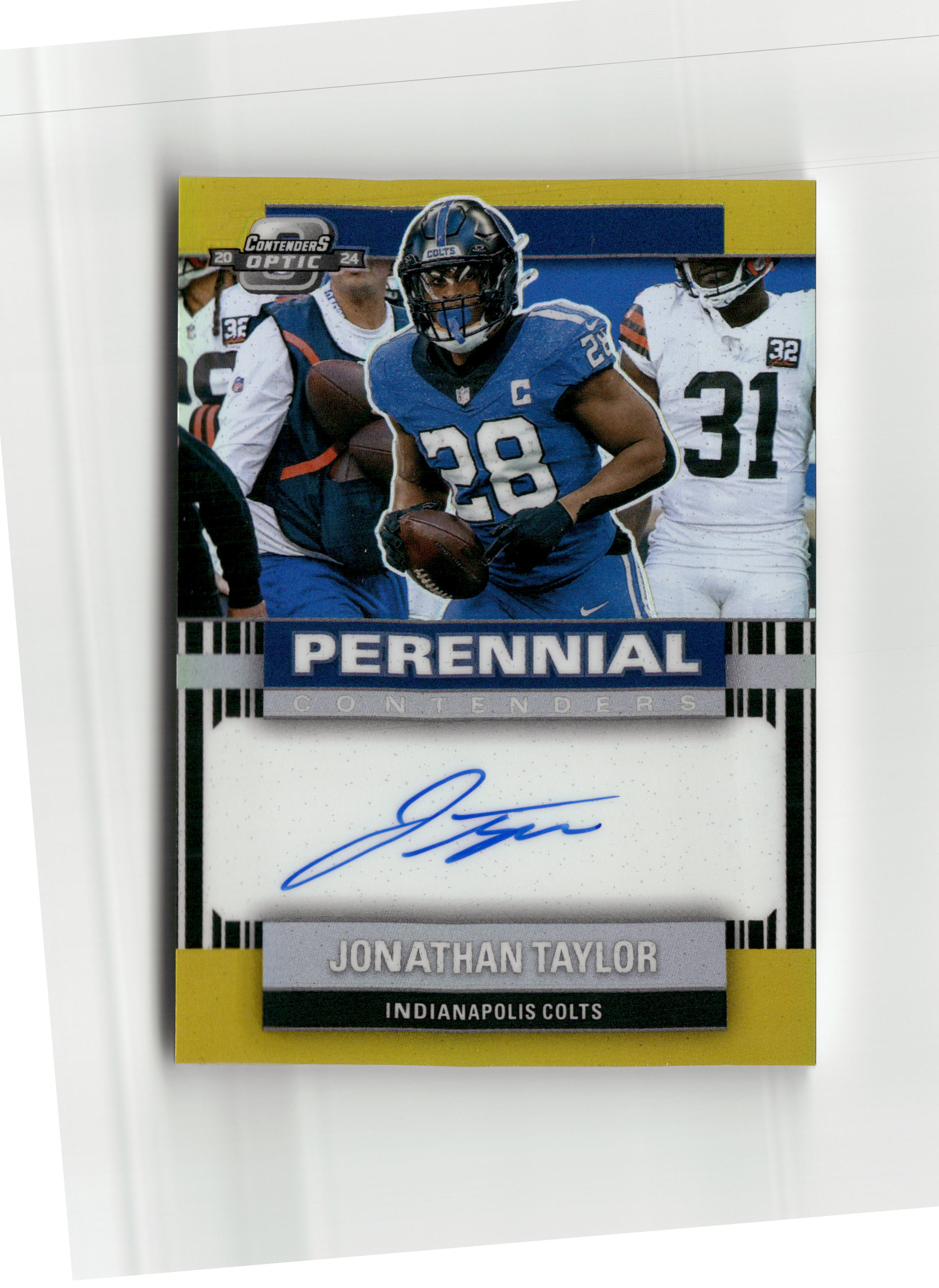 2025 Donruss Optic #PC-JTR Jonathan Taylor Perennial Contenders Autographs /10