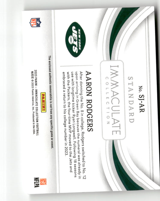 2023 Panini Immaculate Collection #SJ-AR Aaron Rodgers Standard /49