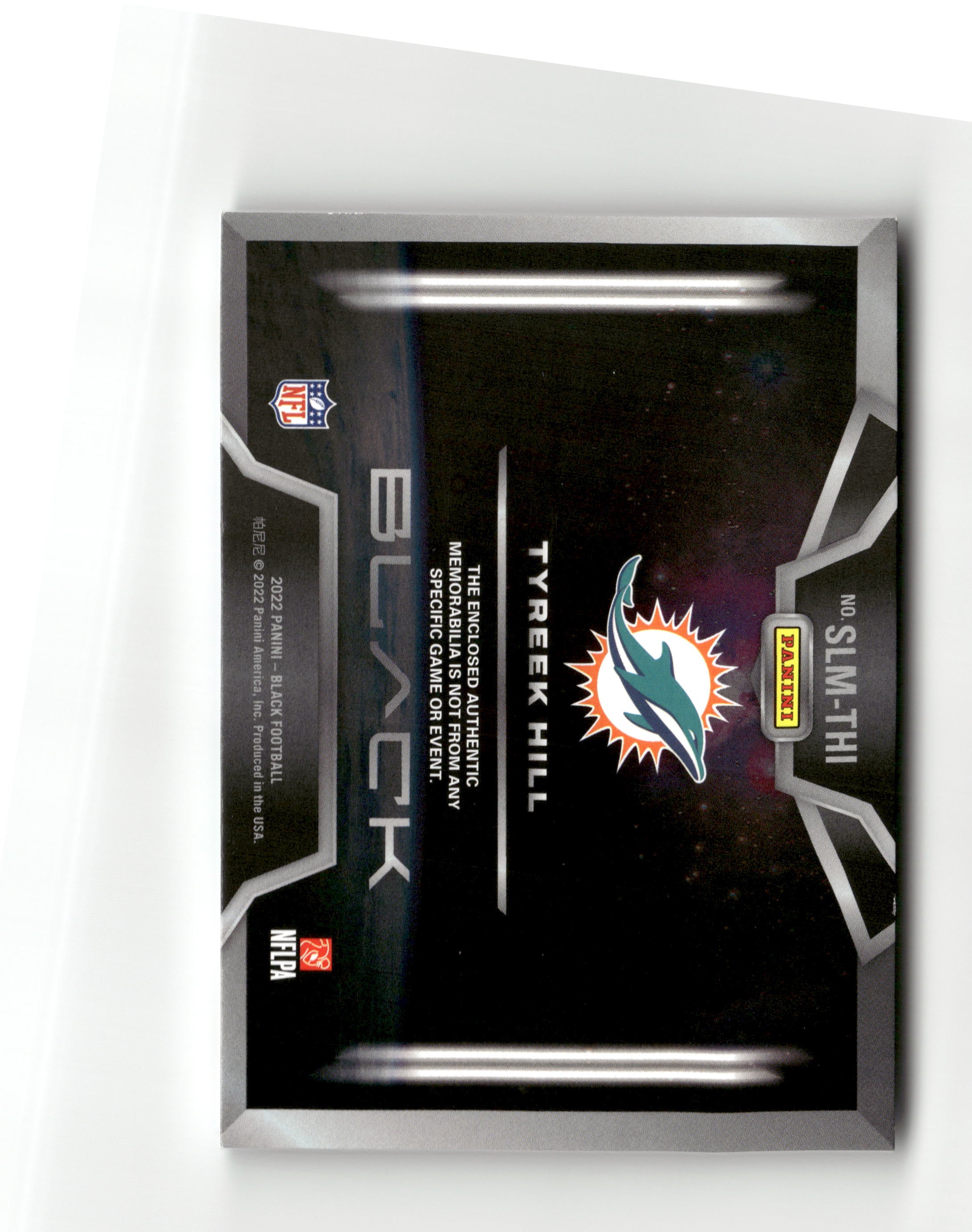 2022 Panini Black #SLM-THI Tyreek Hill Starlight Materals Copper #/50