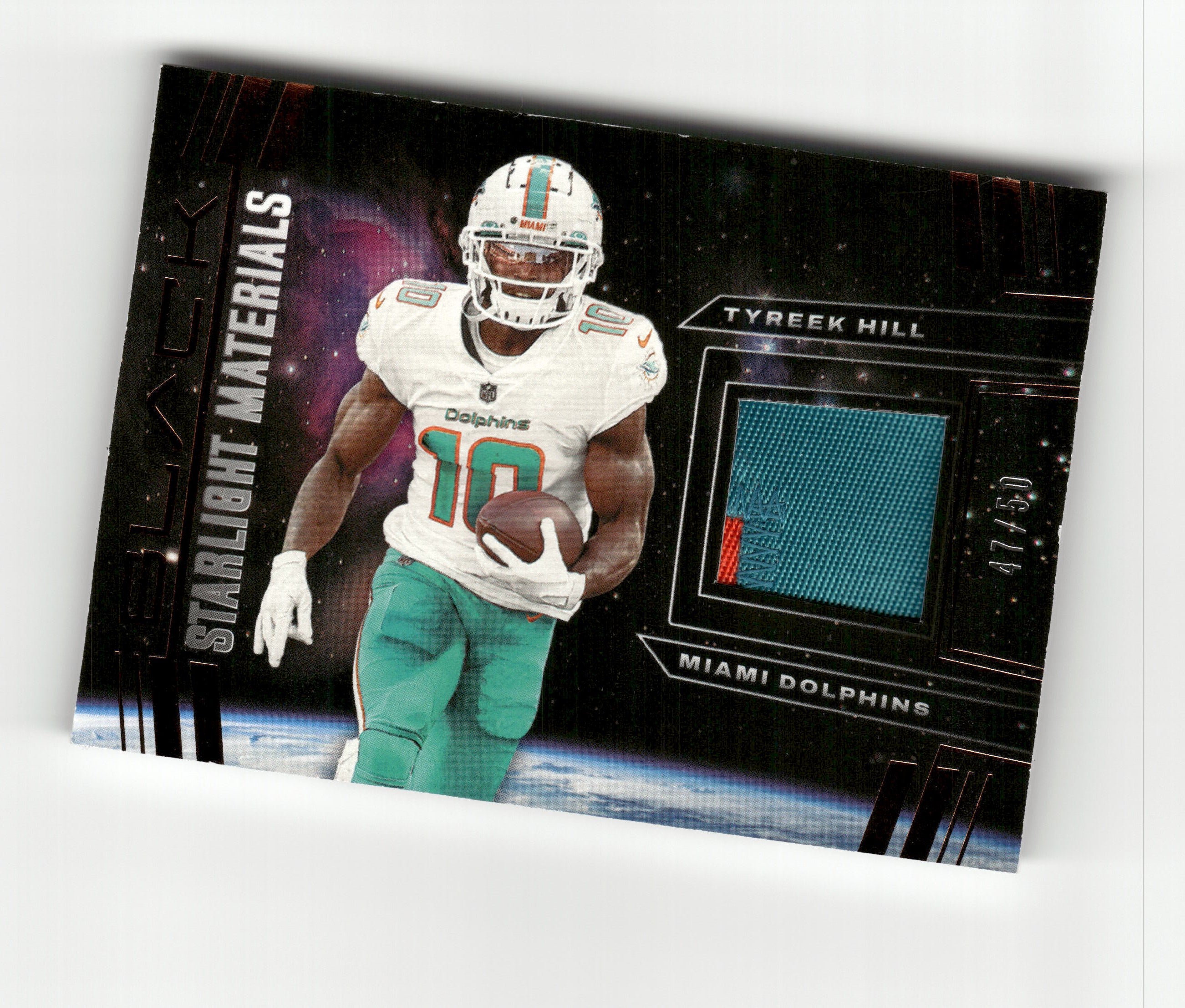 2022 Panini Black #SLM-THI Tyreek Hill Starlight Materals Copper #/50