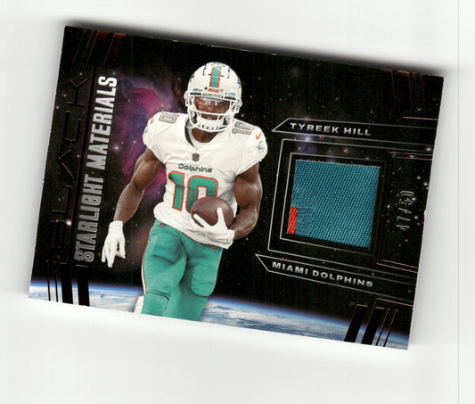 2022 Panini Black #SLM-THI Tyreek Hill Starlight Materals Copper #/50