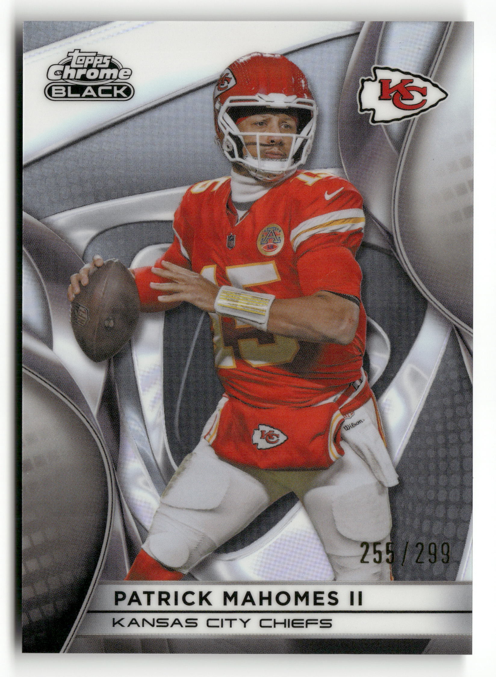 2025 Topps Chrome Black #51 Patrick Mahomes II Refractor /299
