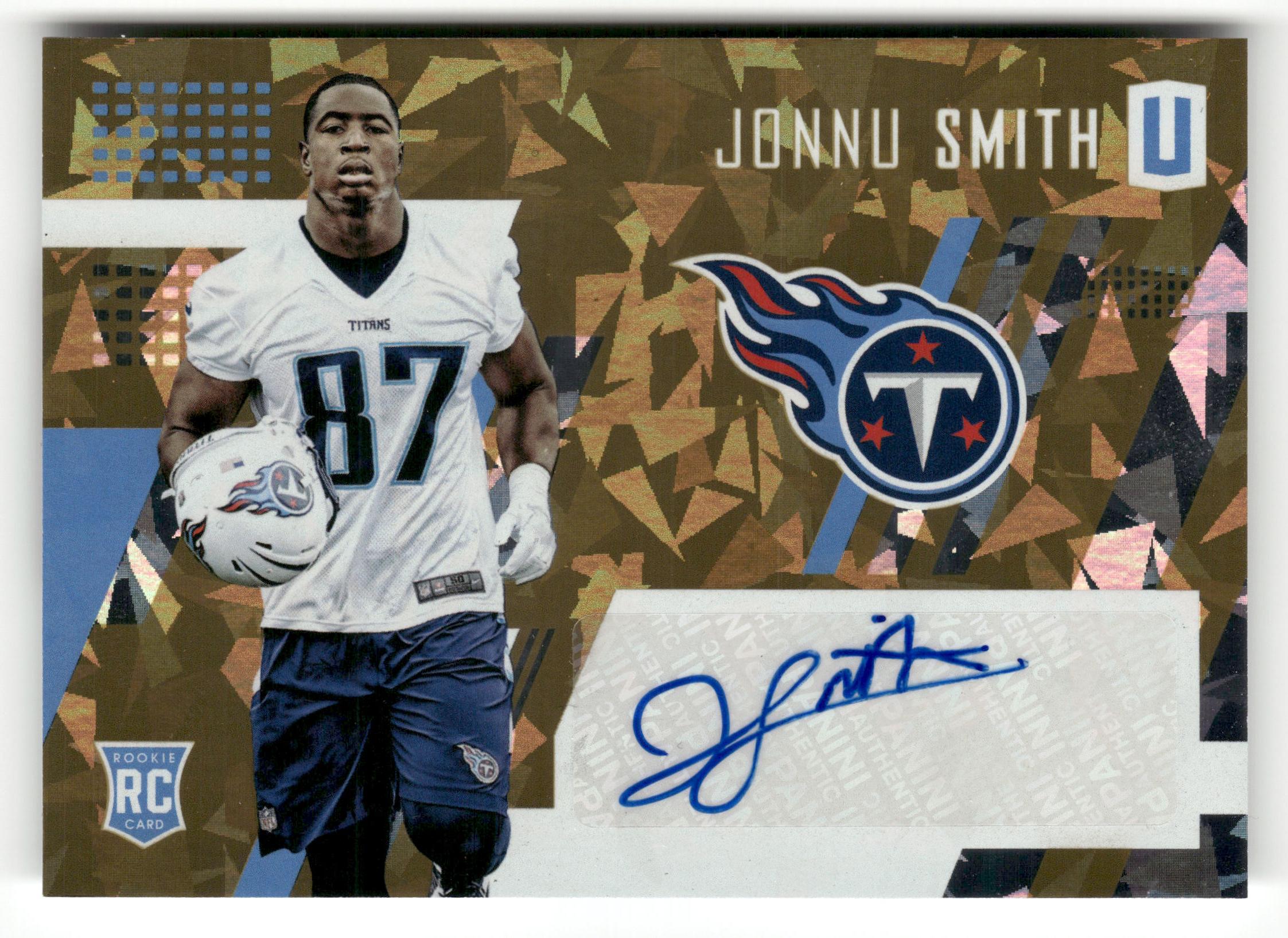 2017 Panini Unparalleled #299 Jonnu Smith 1/1 Auto RC