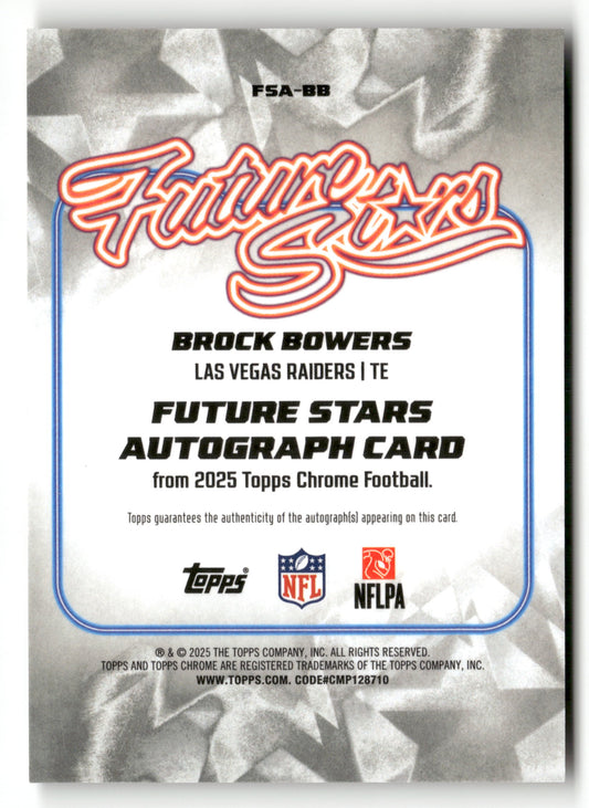 2025 Topps Chrome #FS-21 Brock Bowers Future Stars Refractor