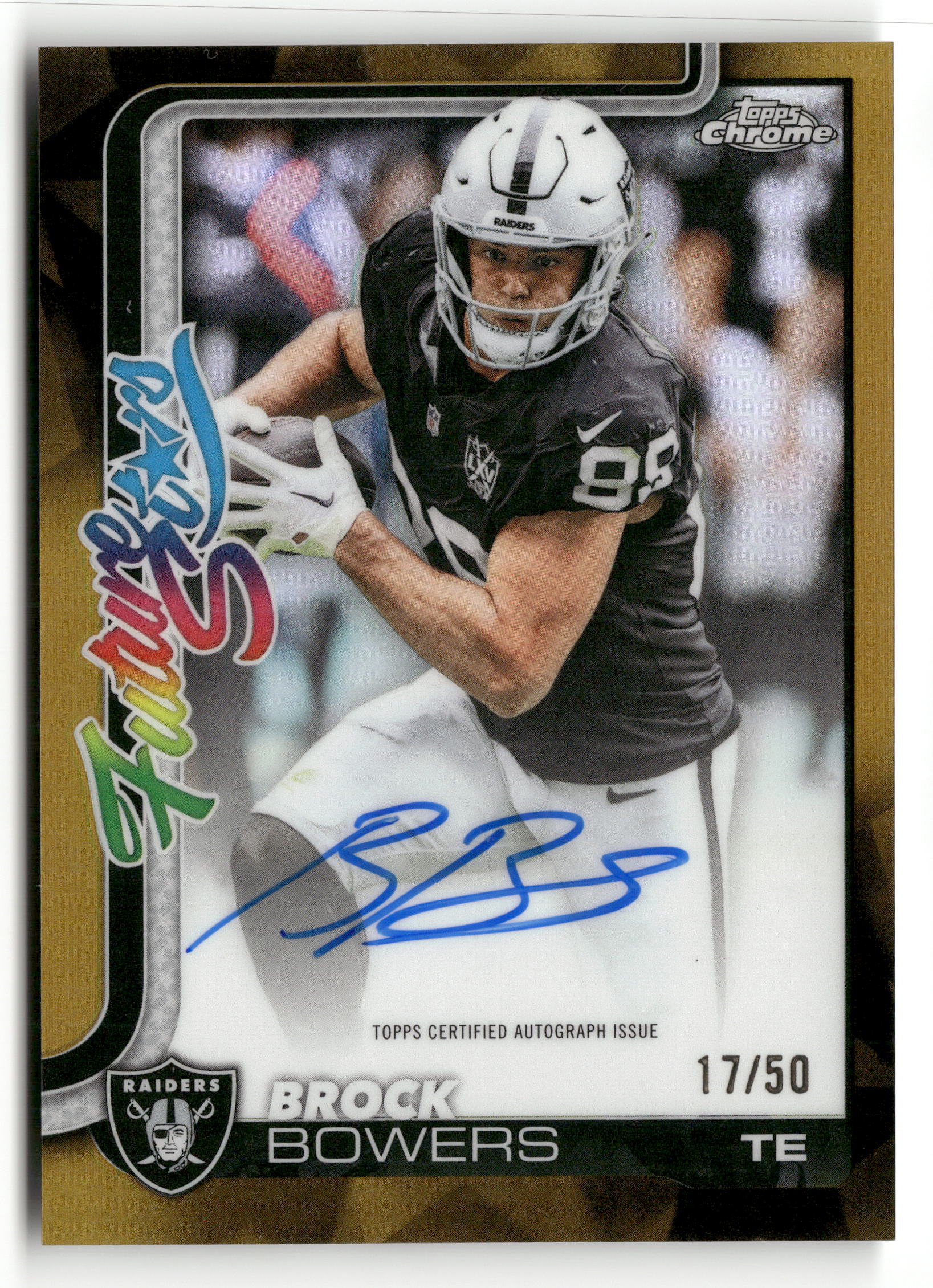 2025 Topps Chrome #FS-21 Brock Bowers Future Stars Refractor