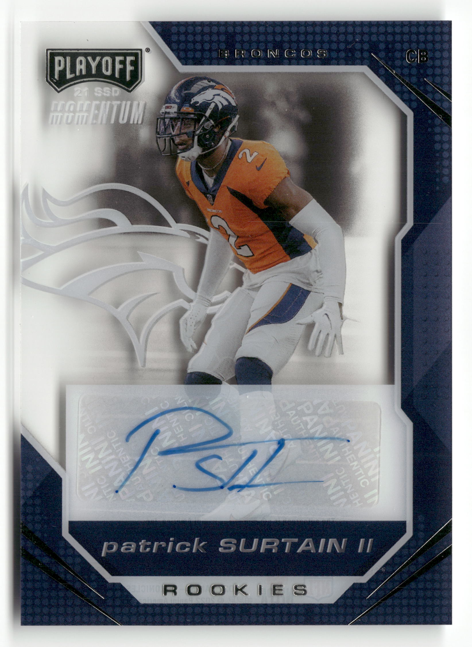 2021 Panini Chronicles #PMR-34 Patrick Surtain II Playoff Momentum Rookies