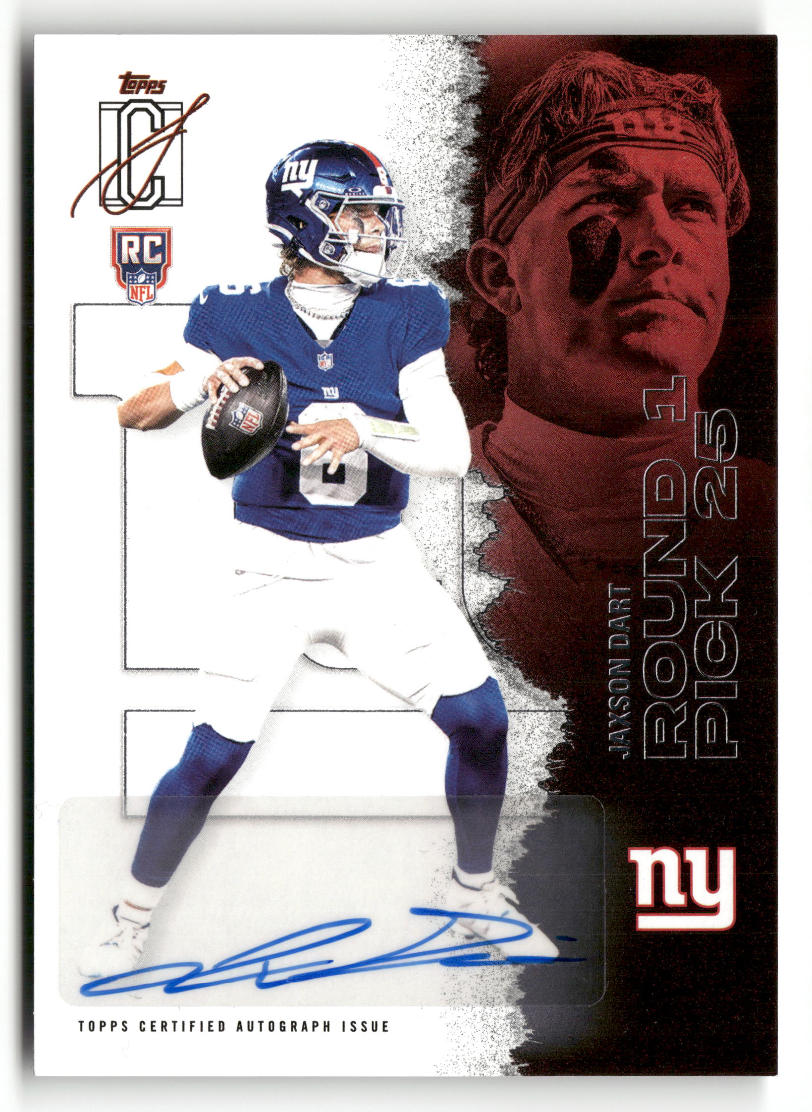 2025 Topps Signature Class #106 Jaxson Dart Autographs