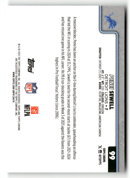 2025 Topps Chrome #99 Penei Sewell Team Camo