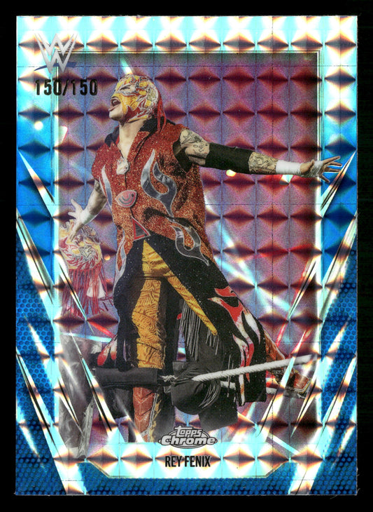 2026 Topps Chrome WWE #79 Rey Fenix Blue Geometric Refractor #/150