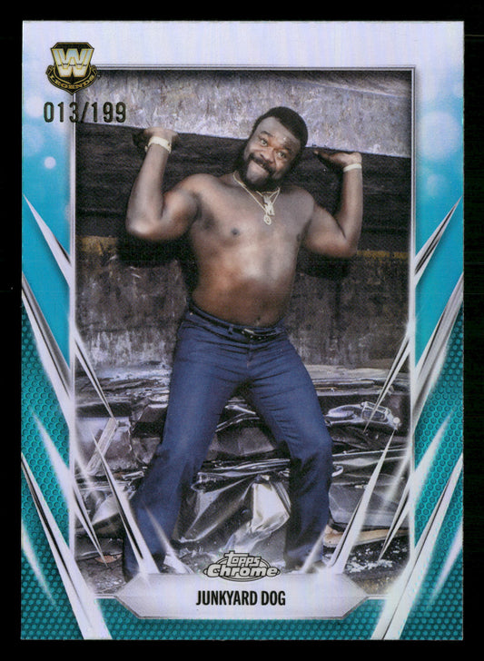 2026 Topps Chrome WWE #102 Junkyard Dog Aqua Refractor #/199