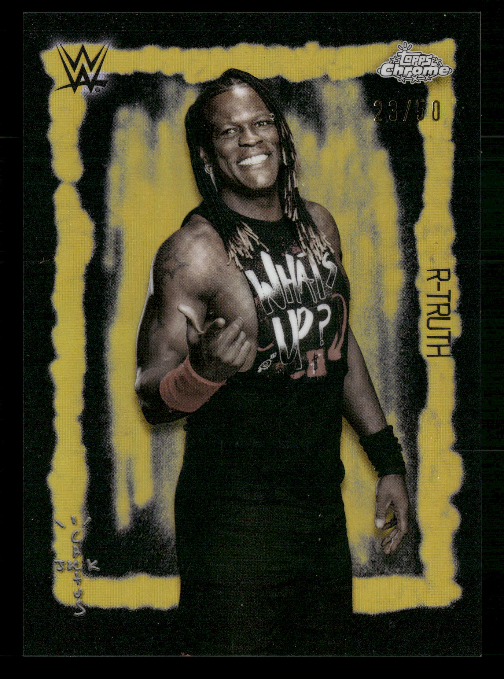 2025 Topps Chrome WWE x Cactus Jack #FVF-31 R-Truth Festival Fury Gold #/50