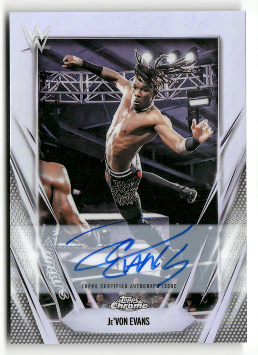 2026 Topps Chrome WWE #BCA-JEE Je'Von Evans Base Autographs