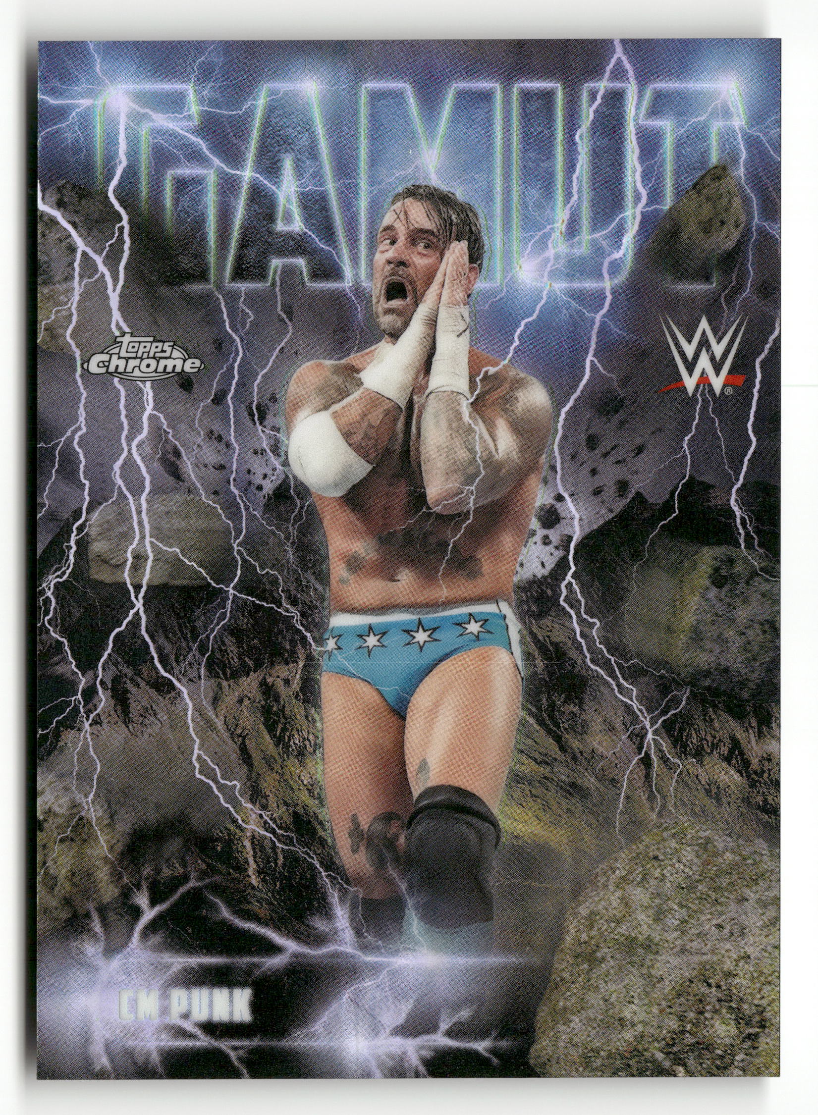 2026 Topps Chrome WWE #GAM-5 CM Punk Gamut